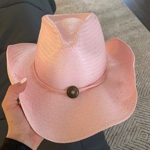 Pink cowboy hat